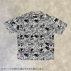 WG ゴルフ モックネック Tシャツ ”Doodle Pattern” ホワイト 速乾　1000024