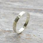 Yahoo! Yahoo!ショッピング(ヤフー ショッピング)シルバーフラットリング 3.0mm幅 槌目 3号〜27号｜WKS FLAT RING 3.0 sv hammer finish｜SILVER950 銀 指輪 FA-154