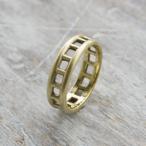 Yahoo! Yahoo!ショッピング(ヤフー ショッピング)ブラスラダーリング 5.7mm幅 マット 3号〜23号｜WKS LADDER RING 5.7 bs matte｜BRASS 真鍮 指輪 FA-191