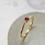 ロードライトガーネット ラウンド3mm K24GPプレーンリング 1.5mm幅 鏡面 3号〜21号｜W.K.W. K24GP RHODOLITE GARNET RD3mm PLANE RING 1.5 sv mirror｜FA-286