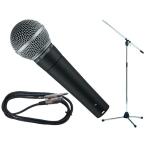 SHURE(シュア) SM58-LCE TAMAシルバーマイクスタンドSET （フォーン-XLR）