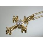 ゴシッククロスネックレス　ゴールド