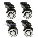  замена шина комплект чемодан колесо для ремонта литейщик 2 -слойный ролик замена DIY ремонт замена 4 шт чёрный - YJ-002