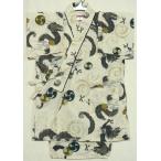 男の子白地龍柄甚平13・14才用(bj0k108f)