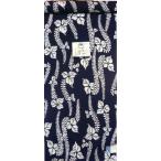 ショッピングゆかた 竺仙ゆかた反物コーマ地染紺・藤柄(r0j03nf)