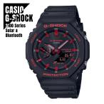 ショッピングg-shock ブラック 【即納】 CASIO カシオ G-SHOCK Gショック タフソーラー モバイルリンク ブラック＆レッド GA-B2100BNR-1A 腕時計 メンズ