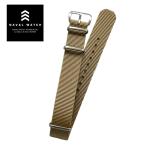 [ немедленная уплата ]NAVAL WATCH NYLON нейлон NATO модель нейлоновый NATO ремень часы ремешок изменение ремень рука ремешок для часов / бежевый 