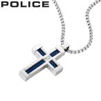 【正規品】ポリス アクセサリー POLICE ネックレス フレイムド FRAMED メンズ ブルー シルバー 男性 誕生日 記念日 お祝い 贈り物 彼氏 夫 旦那 パパ 父 息子