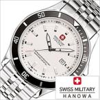スイスミリタリー ハノワ フラッグシップ 腕時計 SWISS MILITARY HANOWA 時計 FLAGSHIP メンズ ホワイト ML-319