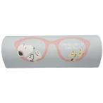 ショッピングメガネケース メガネケース スヌーピー メガネでお昼寝 めがねケース マグネット式 セミハード クロス付き