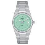 T1372101109100 ティソ TISSOT PRX 35mm クオーツ ステンレス ベルト T137.210.11.091.00 ライトグリーン 正規輸入品 爆買