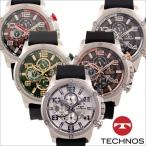 テクノス　T8A27 ステンレス＆シリコンモデル  クロノグラフ 腕時計 メンズ TECHNOS 正規品 アウトレット