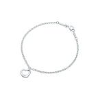 ブレスレット サマーセール TIFFANY&CO. ”エルサ・ペレッティ” ミニ オープン ハート ブレスレット スターリングシルバー 並行輸入品
