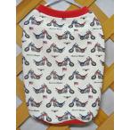 バイク柄のタンクトップ（レッド）