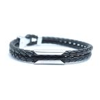 ショッピングdiesel 【並行輸入品】ディーゼル DIESEL ブレスレット DX1247040 メンズ レディース ブラック シルバー クリスマスプレゼント