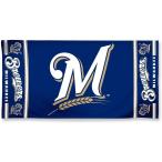 MLB Milwaukee Brewersデザインビーチタオル   ネイビーブルー　並行輸入品