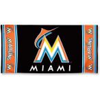 WinCraft MLB Miami Marlins Towel30x60 Beach Towel  Team Colors  One Size　並行輸入品