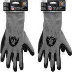 NFL Las Vegas Raiders The Gripper Work Gloves, 2-Pack Set　並行輸入品