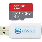 SanDisk Ultra 128GB MicroSDXC Memory Card for Laptop Works with HP ENVY 15 X360  ENVY 13  ENVY 14  ENVY 15 (SDSQUA4-128G-GN6MN) Class 10 Bundle with