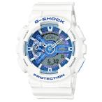 CASIO カシオ G-SHOCK Gショック メンズ腕時計 デジアナ ホワイトXブルー GA-110WB-7AJF