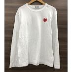  com *te* Garcon COMME des GARCONS PLAY cut and sewn футболка длинный рукав белый 