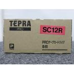 [ не использовался ] King Jim KINGJIM [ не использовался * нераспечатанный ] TEPRA PRO лента 12mm красный этикетка / чёрный знак лента длина 8m шт SC12R 5шт.@ упаковка 