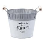  жестяная пластина ведро a bell раунд M белый ширина 18× глубина 14× высота 14.5cm интерьер 346261