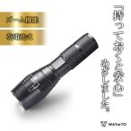 懐中電灯 LED 強力 軍用 電池式 小型 最強 ハンディライト 高輝度 爆光 明るい ミニ ledライト 防水 単4 超強力 防災