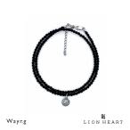 Yahoo! Yahoo!ショッピング(ヤフー ショッピング)ライオンハート コインチャーム アンクレット ＆ ネックレス シルバー925 オニキス メンズ ブランド LION HEART