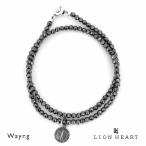 Yahoo! Yahoo!ショッピング(ヤフー ショッピング)ライオンハート コインチャーム2連ビーズブレスレット シルバー925 ヘマタイト メンズ ブランド LION HEART