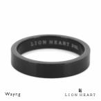 ライオンハート デュオリング エンビ サージカルステンレス ブラック 13号〜21号 メンズ ブランド 指輪 LION HEART