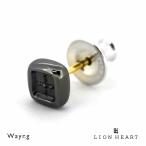 Yahoo! Yahoo!ショッピング(ヤフー ショッピング)ライオンハート B・S スタッズピアス クロス 十字架 シルバー925 ブラック 黒 片耳用 1点売り メンズ ブランド LION HEART