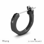 Yahoo! Yahoo!ショッピング(ヤフー ショッピング)ライオンハート クロッシングピアス クラン シルバー925 ブラック 黒 片耳用 1点売り メンズ ブランド フープピアス ピアス LION HEART
