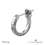 Yahoo! Yahoo!ショッピング(ヤフー ショッピング)ライオンハート クロッシングピアス EL プレーン フープ シルバー925 合成ダイヤモンド 片耳用 1点売り メンズ ブランド LION HEART
