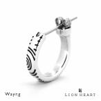 Yahoo! Yahoo!ショッピング(ヤフー ショッピング)ライオンハート クロッシングピアス サークルロゴ シルバー925 片耳用 1点売り メンズ ブランド LION HEART
