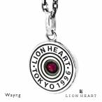 ライオンハート バースドロップ ネックレス 誕生石 7月 ルビーカラー シルバー925 メンズ ブランド LION HEART