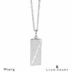 Yahoo! Yahoo!ショッピング(ヤフー ショッピング)ライオンハート ダイアゴナルライン ネックレス シルバー925 シルバー メンズ ブランド プレート LION HEART