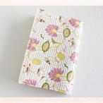 ブックカバー 文庫本 レザー 本革 牛革 和柄 エスニック　おしゃれ かわいい プレゼント ギフト HASU no HANA 蓮の花 姫革細工