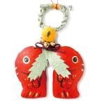 正月飾り　向い鯛　めでたや　山梨県の和紙製品　New Years decoration