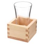 自宅で日本酒を楽しむ枡酒セット140ml　冷酒グラス90ml＋五勺枡　Masu and Glass Sake set