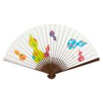 扇子　傾奇扇　彩り六瓢箪 (SA-019)　和紙の扇子7寸5分　和詩倶楽部　Sensu fan  Washi-club　在庫限り