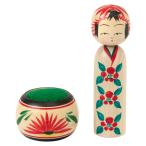 宮城伝統こけし　遠刈田系　裁縫セット　作者：小笠原義雄　宮城県の工芸品　Kokeshi, Miyagi craft