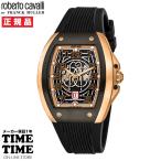 roberto cavalli BY FRANCK MULLER ロベルト・カヴァリ バイ フランク・ミュラー メンズ 自動巻 ブラック ゴールド RV1G205P1061 【安心のメーカー1年保証】
