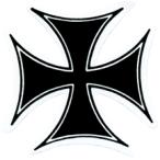  стикер No 020 BLACK CROSS