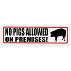  стикер No 119 NO PIGS