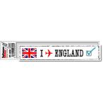 ショッピングトラベルグッズ フットプリントステッカー FP008 イギリス ENGLAND スーツケース ステッカー トラベル グッズ