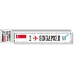 ショッピングトラベルグッズ フットプリントステッカー FP025 シンガポール SINGAPORE スーツケース ステッカー トラベル グッズ