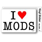 アイラブステッカー ILBT157 I LOVE MODS モッズ