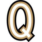 レターデカールステッカー 2.5cm Q アルファベット LD1Q アンティーク ステッカー グッズ 雑貨