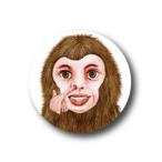 Yahoo! Yahoo!ショッピング(ヤフー ショッピング)MS15 さるほじほじ 松山 征シロー 32mm缶バッジ アーティストグッズ イラストレーター